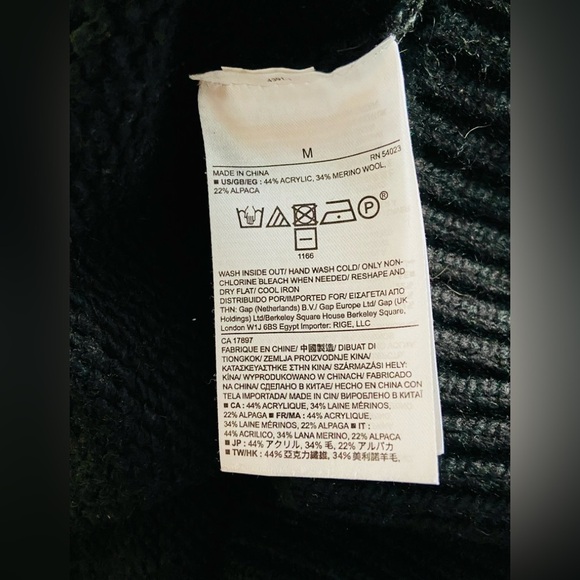 Women Banana Republic merino alpaca‎ wool blend crewneck knit sweater Sz medium - Picture 3 of 7